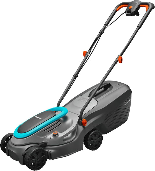Gardena elektrograsmaaier PowerMax 32/1200 G2: Grasmaaier tot 300 m², 1200 W vermogen, 32 cm maaibreedte, 30 l inhoud, 35 tot 65 mm maaihoogte