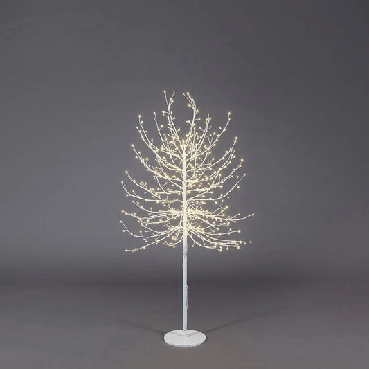 EDG Enzo De Gasperi verlichte kerstboom met 580 leds, wit, 150 cm, metaal
