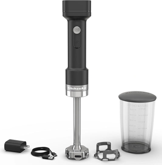 DRAADLOZE STAAFMIXER MET BATTERIJ, KITCHENAID GO, bruin