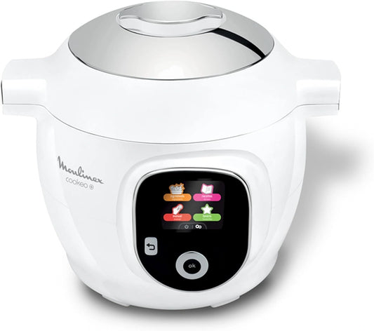 Moulinex Cookeo+ Intelligente hogedruk-multikoker, 6 l CE854110, zilver/zwart