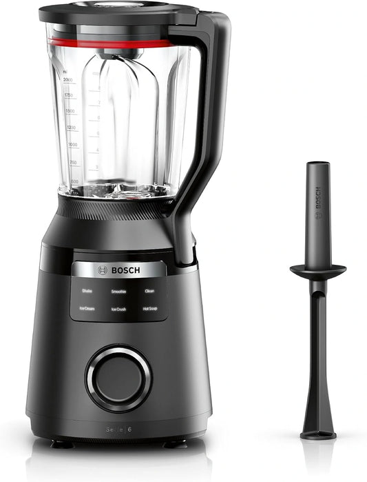 Bosch, high-performance mixer, MMB6652B, VitaPower Series 6, 1800-watt motor, tot 45.000 rpm motorsnelheid, 6 automatische programma's