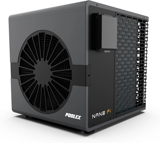 POOLEX, Nano B5N FI 5 kW Full Inverter, Omkeerbare warmtepomp voor zwembad aangesloten tot 30 m³, Verwarmt en koelt, WLAN, Stil en zuinig