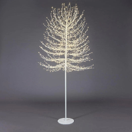 EDG Enzo De Gasperi verlichte kerstboom met 1300 leds wit 210 cm metaal