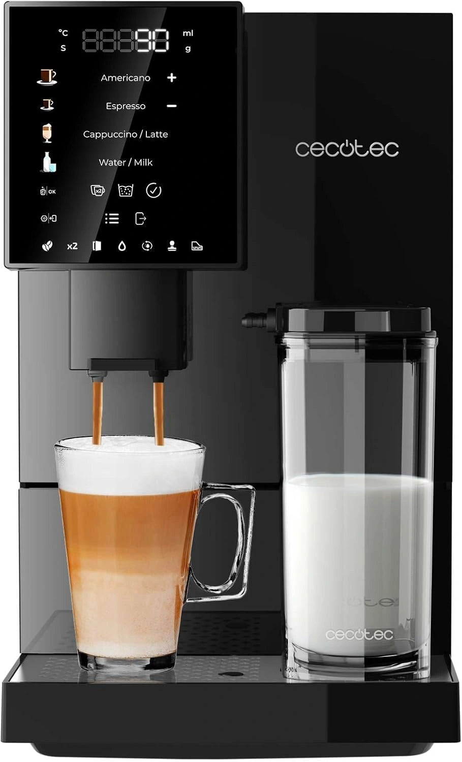 Cecotec Koffiezetapparaat Cremmaet Compactccino zwart 19 bar, 1,1 liter, compact