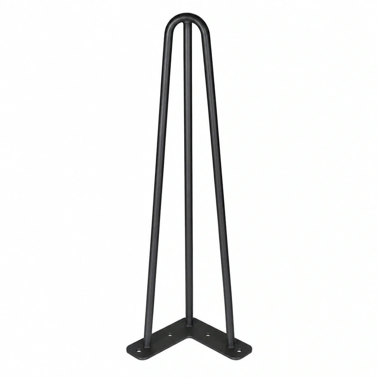 Haarnadel-Tischbeine Set 30 cm, DIY Metallbeine für Möbel, 4er-Set für Couchtische, Bänke und mehr, inklusive Schrauben und Bodenschutz, Schwarz