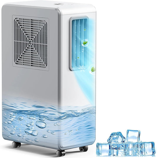 4-in-1 mobiele airconditioning en luchtkoeler, airconditioner, luchtontvochtiger, ventilatie, 24 timers, stil, perfect voor slaapkamer en kantoor