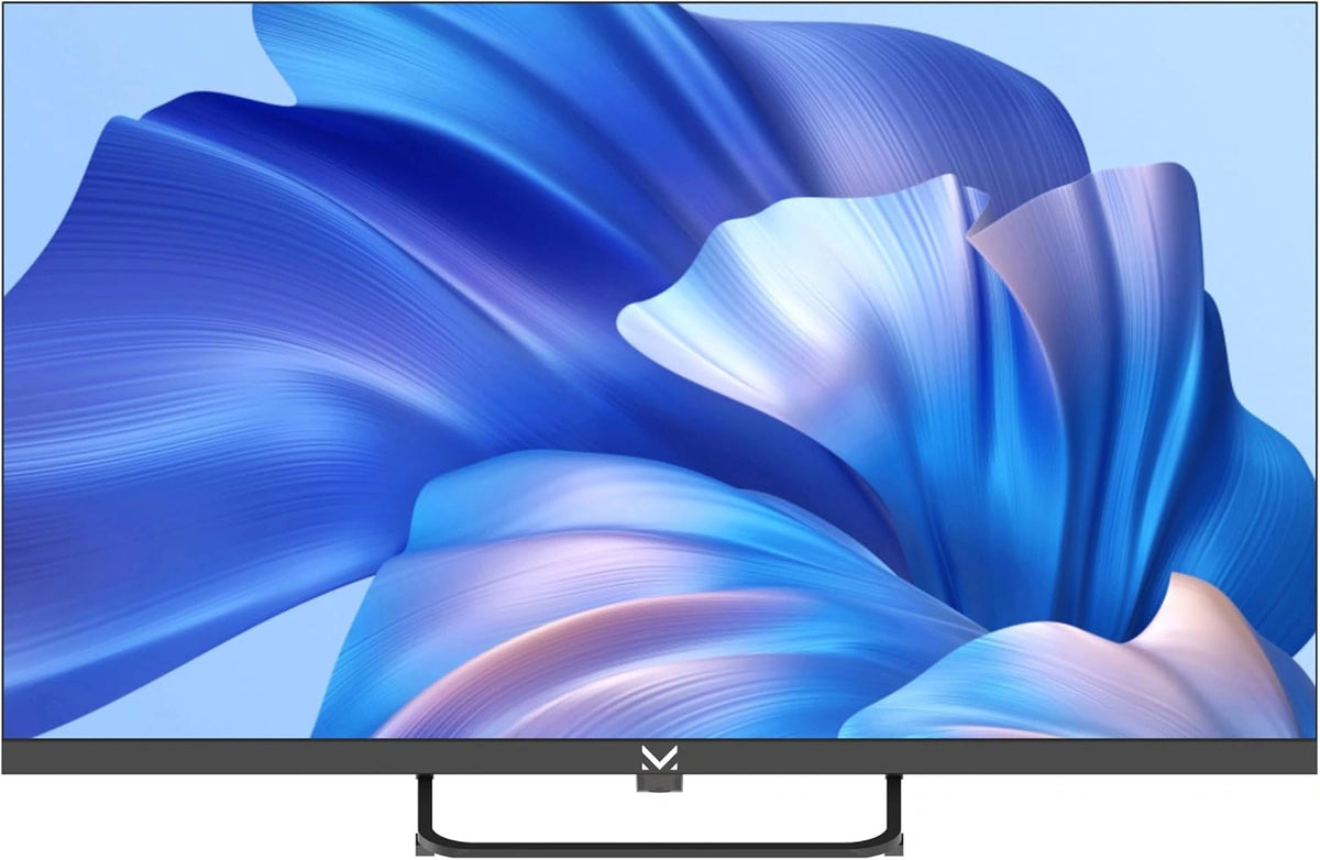 Majestic TV 232FLC V1 FRAMELESS, DVB-T/T2 en DVB-S/S2, afstandsbediening, 2 USB, 2 HDMI, centrale ondersteuning, blauw/zilver