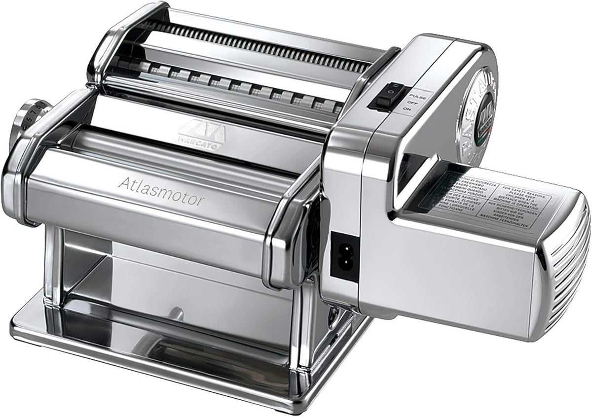 Marcato AT-MOT-220V Atlasmotor pastamachine met motor, verchroomd staal, zilver
