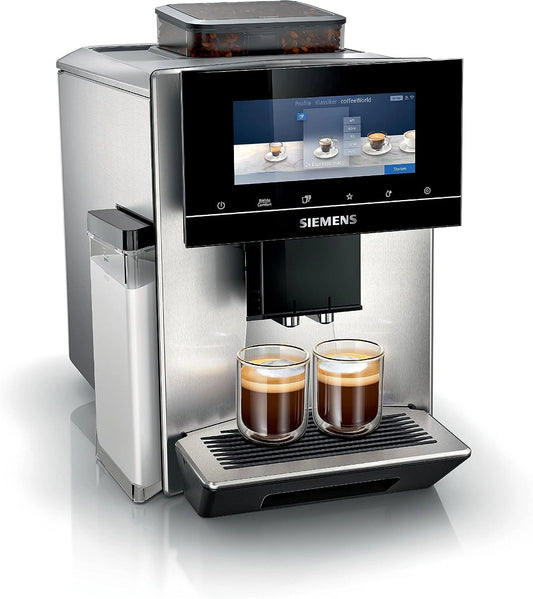 SIEMENS TQ903D03 Volautomatische koffiemachine EQ.900, 1-bonenhouder, HomeConnect, 6,8 inch (6,8 inch) full-touch scherm, stille bereiding