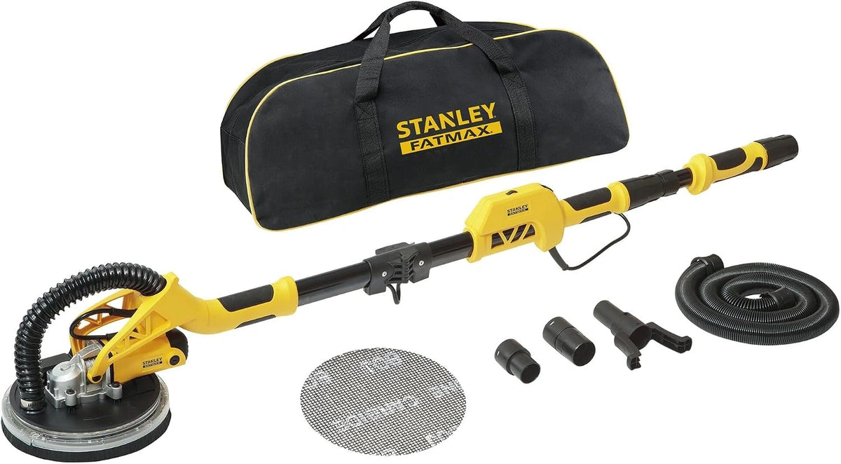 Stanley SFMEE500S-QS Lijadora de Panel Yeso 750W,Zwart/Geel