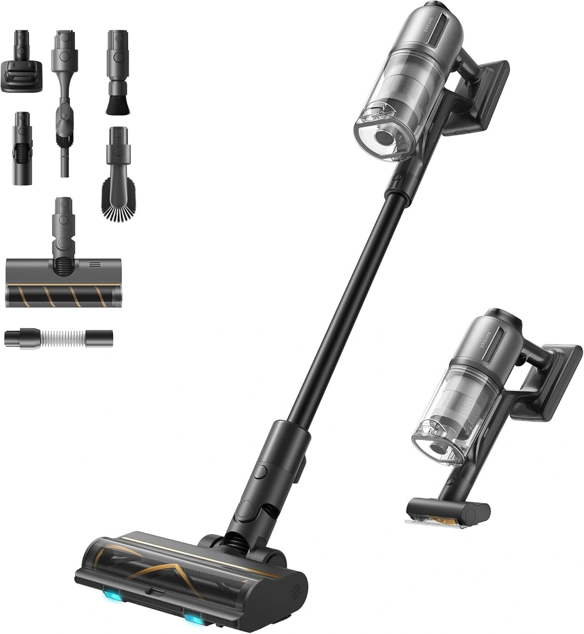 DREAME Z30 Snoerloze Stofzuiger, 28 000 Pa /310 AW,CelesTect-ledverlichting, wit