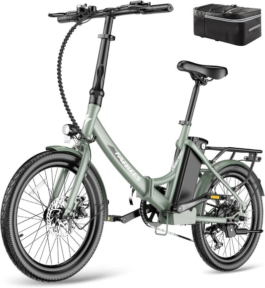 Fafrees Elektrische Fiets, 20 Inch Opvouwbare Elektrische Stadsfiets, 250 W Motor, 36 V 16,75 AH Batterij, Elektrische Fiets voor Volwassenen