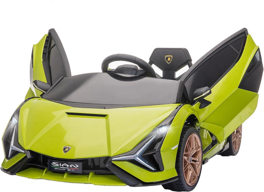 HOMCOM Kinder Elektroauto 12V 2,4G Afstandsbediening 3-5j Groen