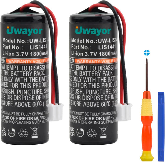 LIS1441 reservebatterij 1800 mAh batterij voor PS3 Move Motion Controller 2-Pack CECH-ZCM1E CECH-ZCM1U PlayStation Move Motion Controller, 3,7 V