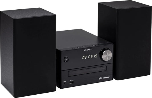 KENWOOD IN-ACT-OAVKNWWIE0020 M-420DAB microsysteem, Zwart, D, USB, Dab+, Bluetooth,Wit en grijs