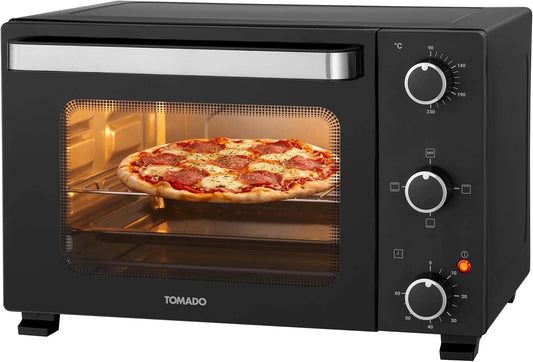 Tomado TEO2101B, Vrijstaande oven, Elektrische oven, 21 liter, Timer tot 60 minuten, Zwart