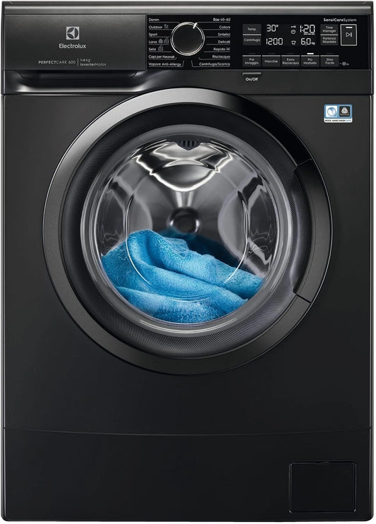 Electrolux ew6s326abl perfectcare 600 wasmachine slim met voorlader, nominale capaciteit van het programma Eco 40°-60° (kg) 6,0 kg
