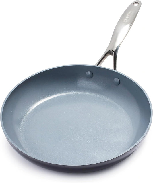 GreenPan Valencia Pro Harde Geanodiseerde Gezond Keramisch Antiaanbaklaag 28 cm Koekenpan, PFAS Vrij, Inductie, Vaatwasmachinebestendig, Ovenveilig