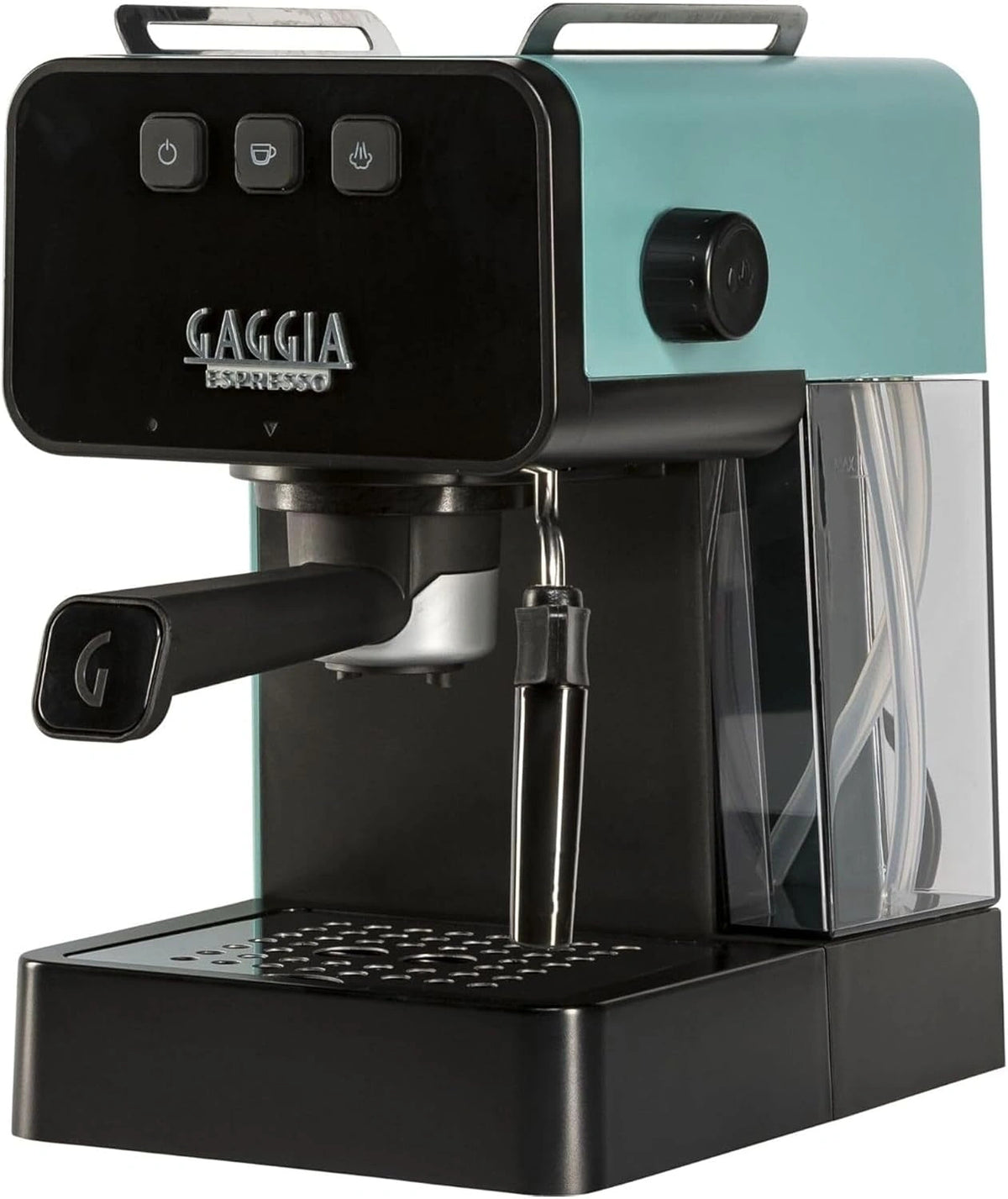 Gaggia Espresso Deluxe handmatige koffiemachine en cappuccinomaker met melkopschuimer, Riverway groen