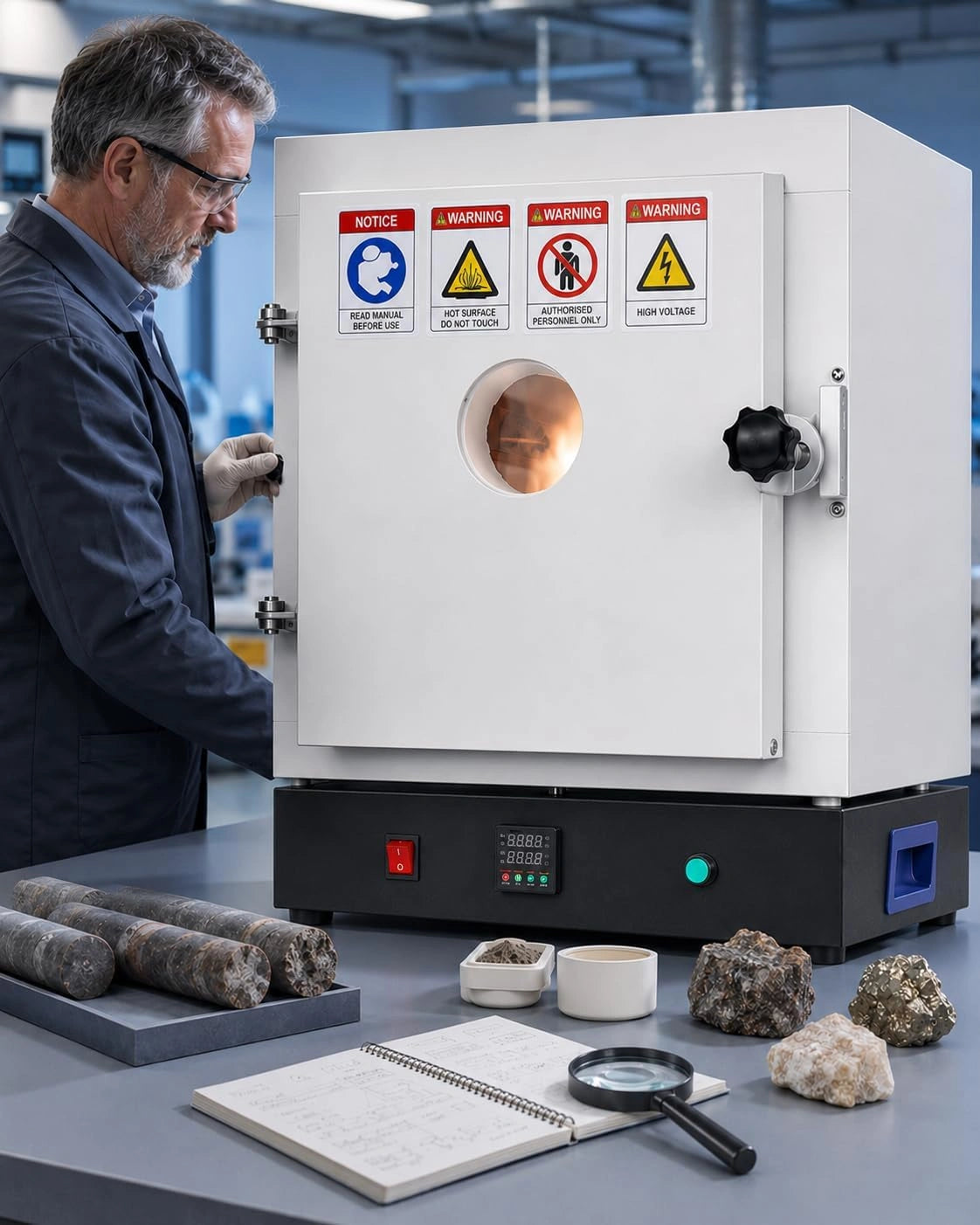 Moffeloven 1150°C, Elektrische Oven 1500w Met Digitale Pid-Regeling En Kijkvenster, Uitbrandoven Voor Verlorenwasgieten, Sieraden Maken, Metaalklei