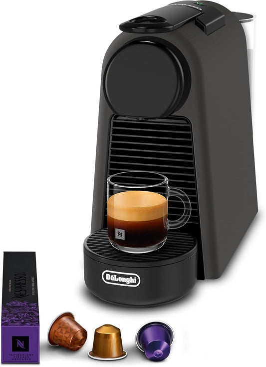 De'Longhi Nespresso Essenza Mini EN85.BKMT, koffiezetapparaat met Nespresso-capsulesysteem, voor één kopje, welkomstset inbegrepen, compact design