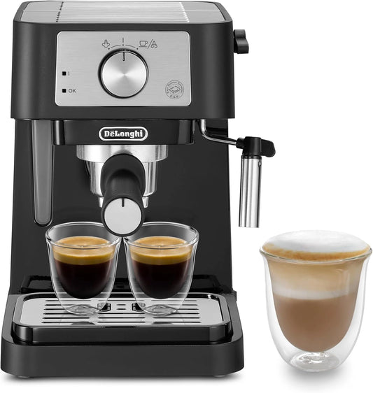De'Longhi Stilosa Manuele Koffiemachine EC260.BK, 15 Bar Druk, Cappuccinosysteem, Automatische Uitschakeling, Compatibel met ESE Pads