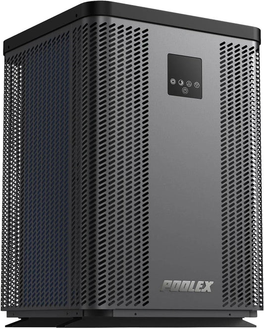 POOLEX, PC-TOP200, Silverline Top, Driefasige verticale warmtepomp zwembad 90-120 m3, Full Inverter, Verwarmt en koelt, Premium en duurzaam ontwerp