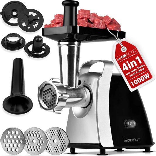 Clatronic® Vleesmolen 1000W, zwart