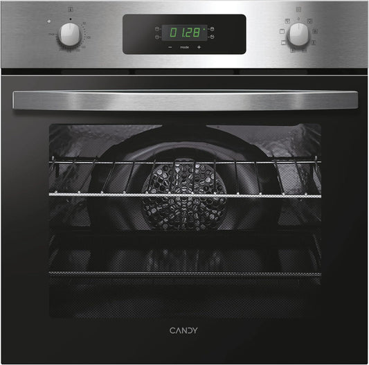 Candy Idea FIDC X605 Multifunctionele oven, 65 l, 2400 W, 1 bakplaat en 2 roosters, radiale ventilator, 9 functies, timer, aanraakscherm