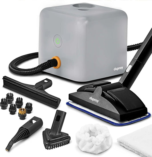 Dupray Neat Plus, Hoogwaardige Multifunctionele Stoomreiniger met 17 Inbegrepen Accessoires voor Vloeren, Tegels, Voegen, Tapijten, Banken