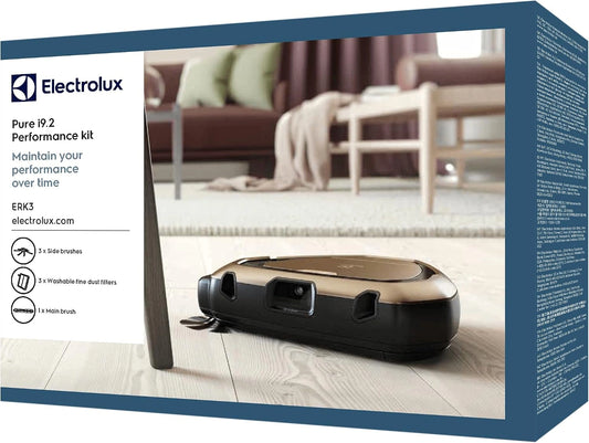 Electrolux ERK3 Performance Kit voor PUREi9.2 robotstofzuiger, incl. 1 rolborstel, 3 wasbare filters, 3 zijborstels, zwart
